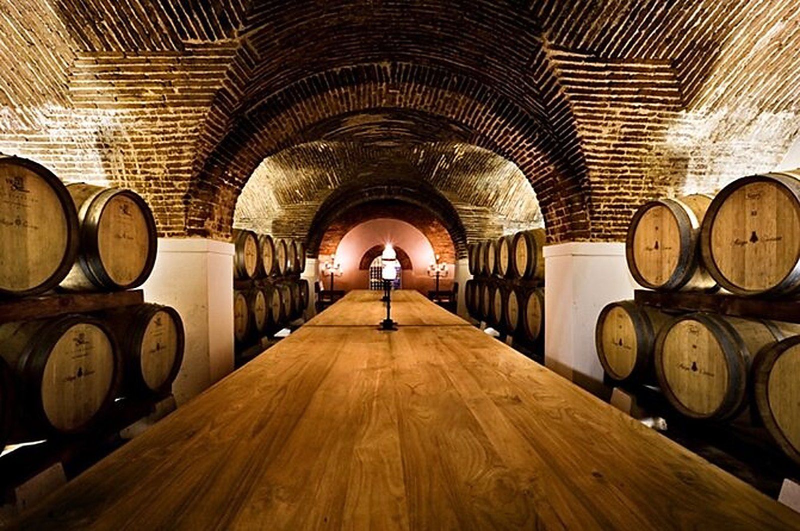 A family Alentejo winery cellar with vinho de talha clay amphorae